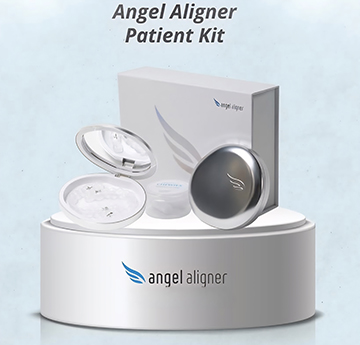 Teen smiling with Invisalign aligners in Huntington Beach